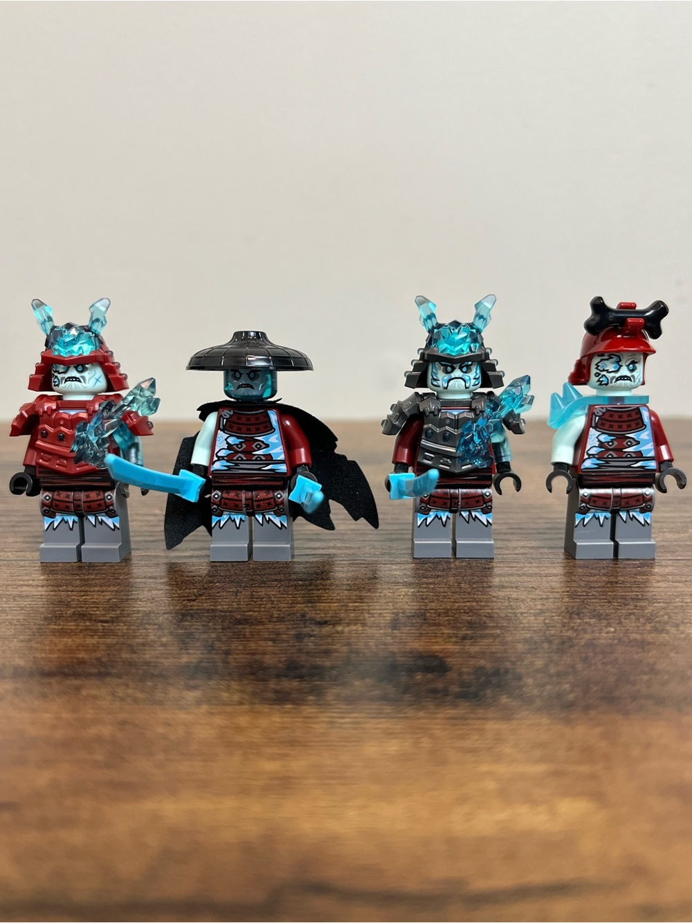Lego Ninjago General Vex, Blizzard Sword Master, Warrior & Archer Minifigs.